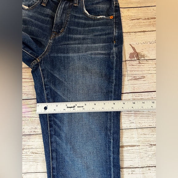 Madewell Women'sThe High-Rise Slim‎ Boyjean in Medium Blue Wash Style - Picture 13 of 15